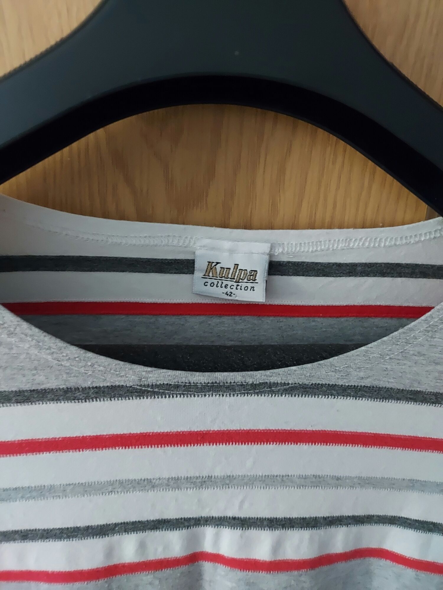 Piękny t-shirt damski w paski Kulpa bluzka wiosenne letnie stylizacje