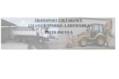 Usługi koparko- ładowarką, transport ciężarowy, pomoc drogowa