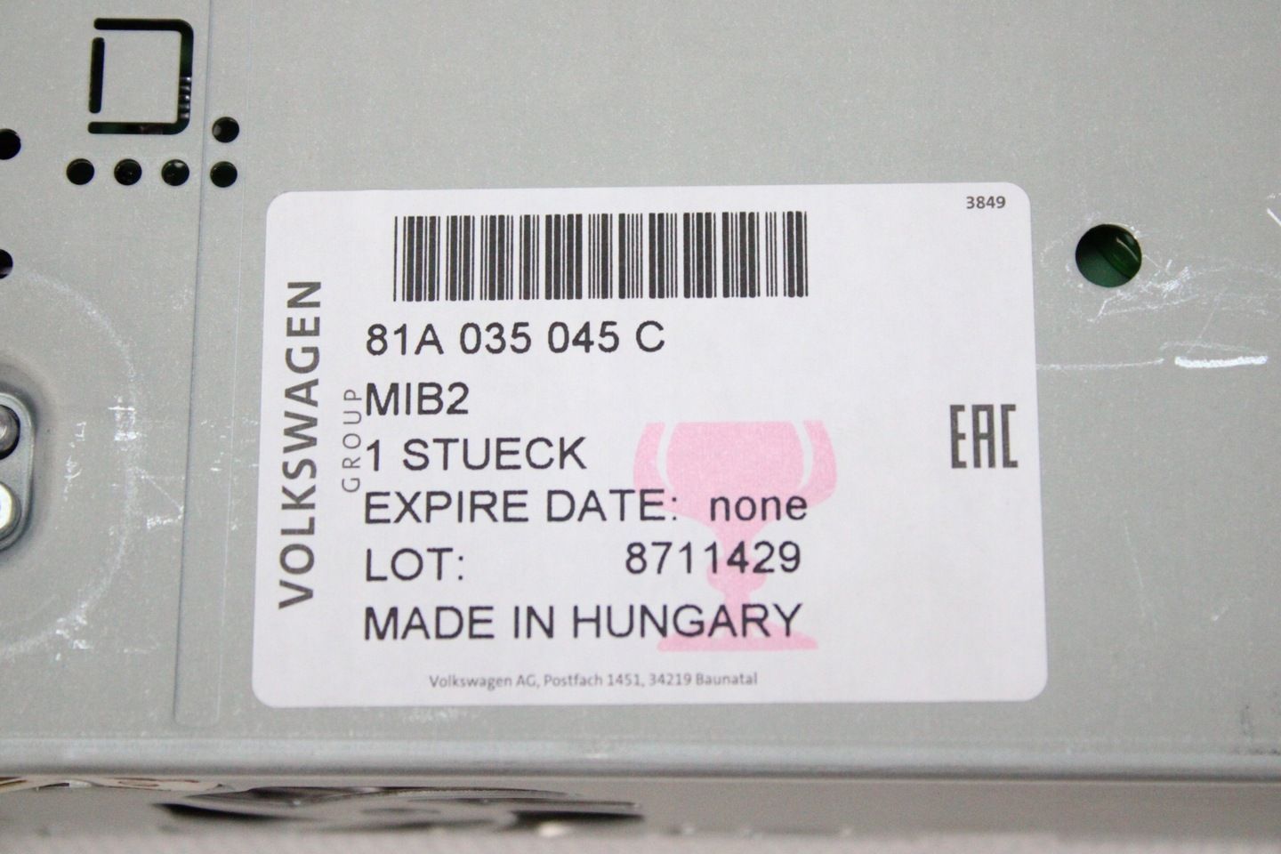 NOWA ORG JEDNOSTKA RADIA CZYTNIK NAWIGACJA AUDI Q2 MIB2 HARMAN 81A035045C
