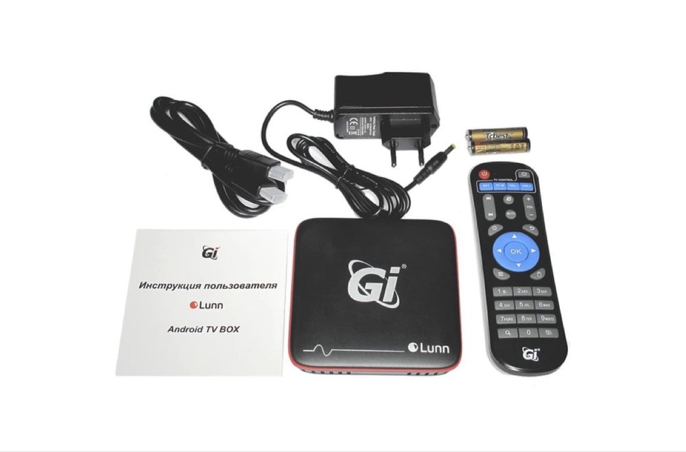 ‼️Android tv box 4K приставка для ТВ, 2/8 Lunn с универсальным пультом
