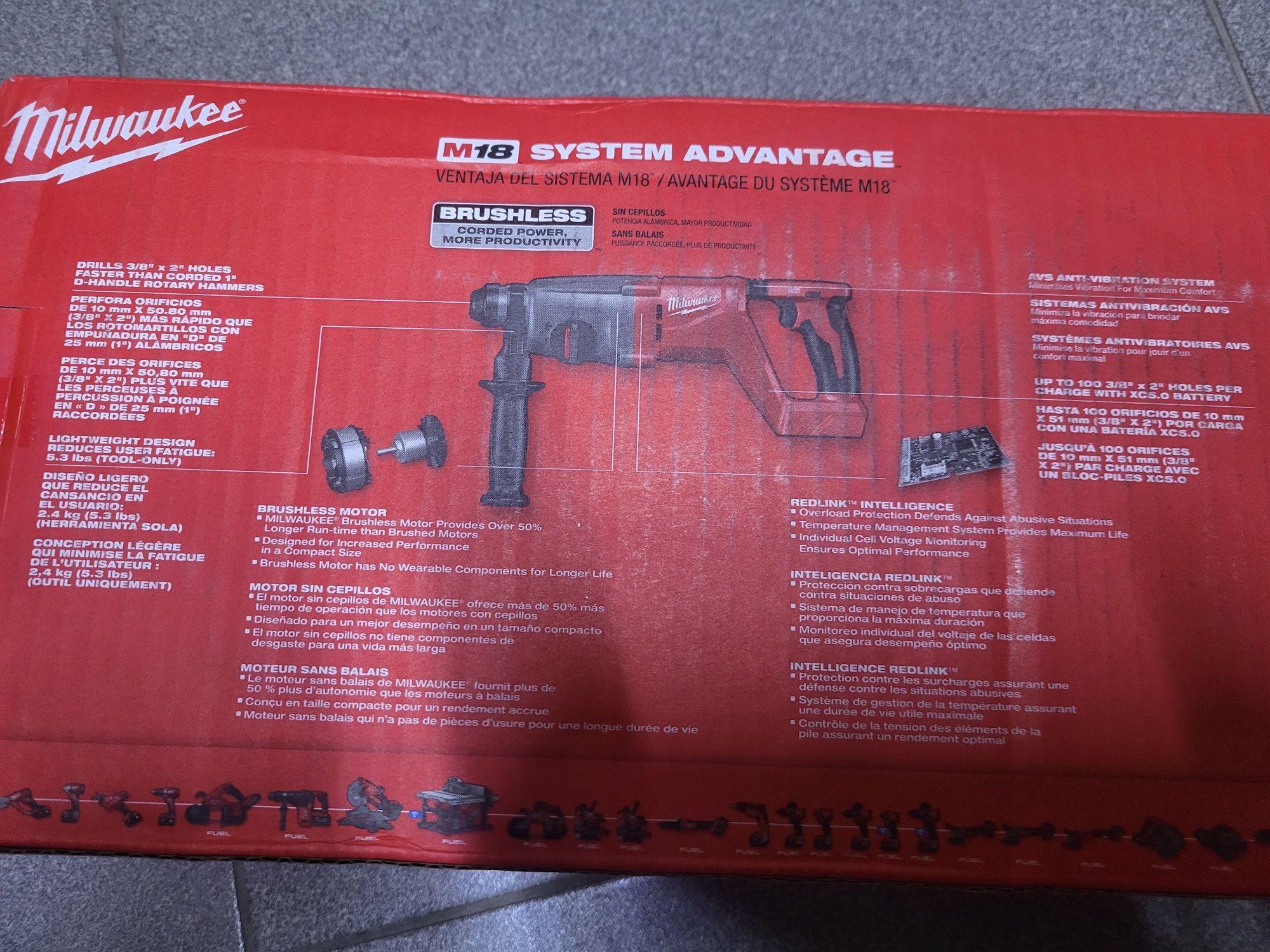 Milwaukee 2613 м18 перфоратор