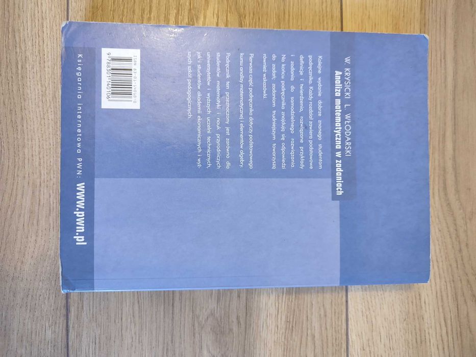 Analiza matematyczna w zadaniach cz. 1 Włodarski, Włodzimierz Krysicki