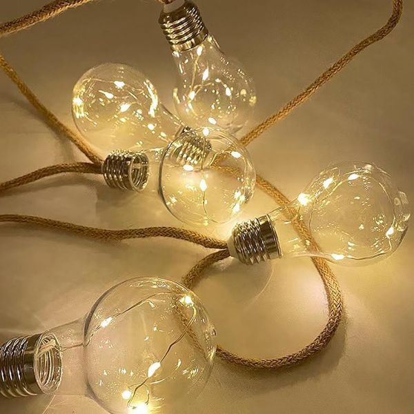 Girlanda Boho sznurek żarówki LED+timer
