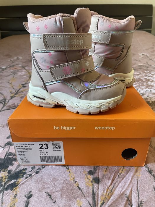 Детские зимние ботинки WEESTEP р 23 (стелька 15см)