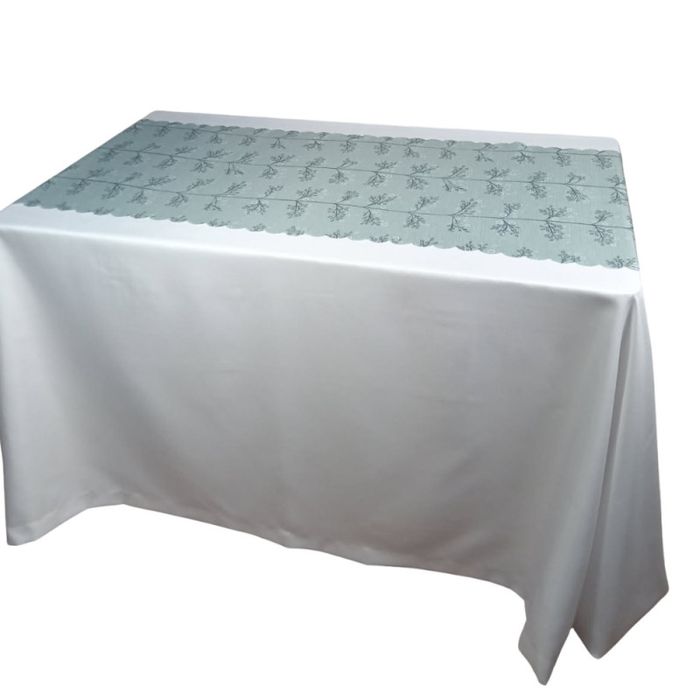 Obrus tkanina bieżnik Cyprys popiel 50 X 150 [Cm]