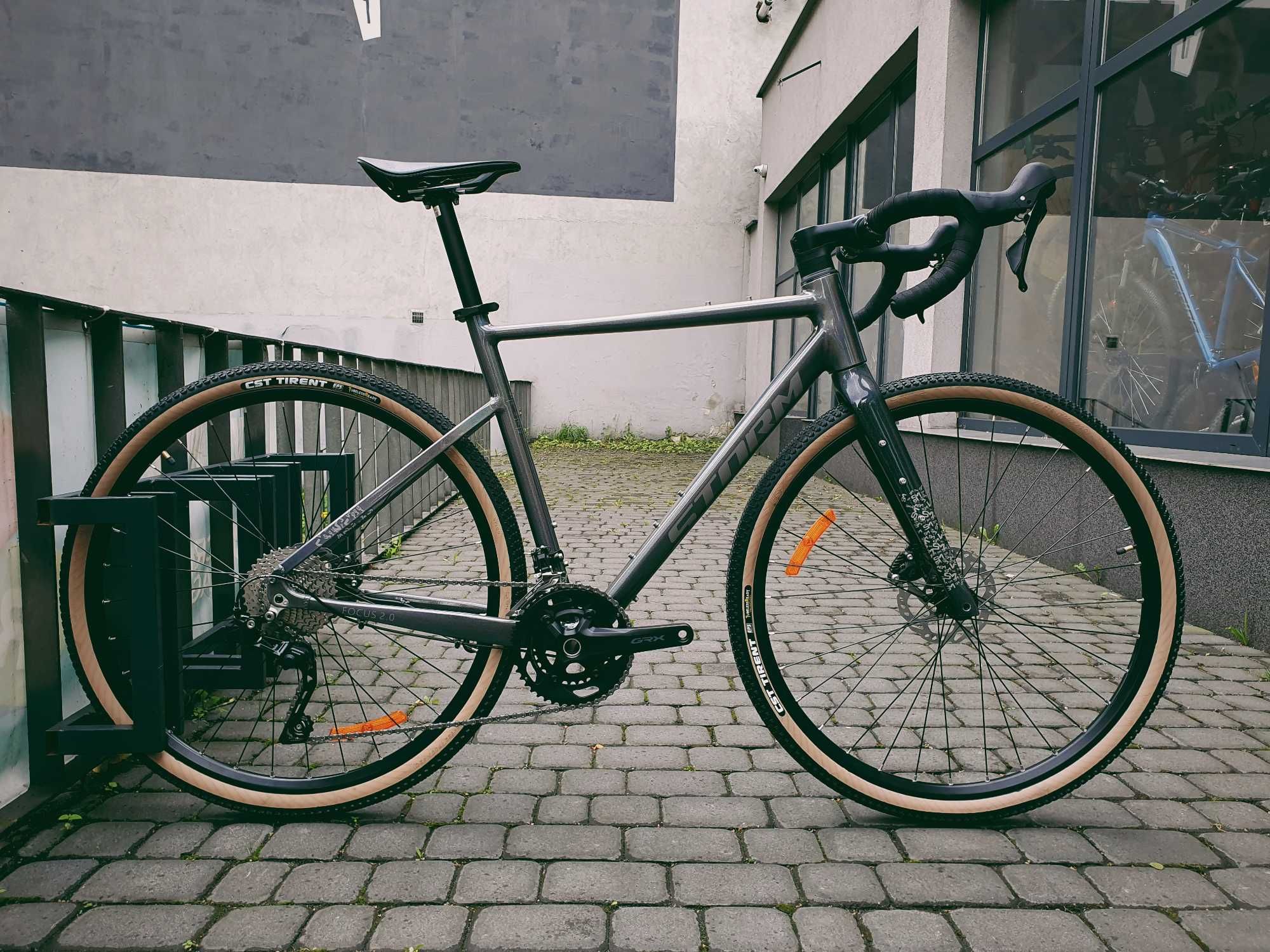 SM Storm Focus, rozm. 54cm, 58cm, tęcza, gravel, 2x10, grx, -25%