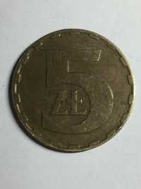 moneta   5 zł z roku 1987r