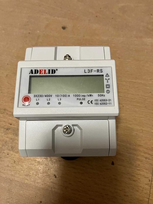 Licznik energii 3 fazy z funkcją resetu