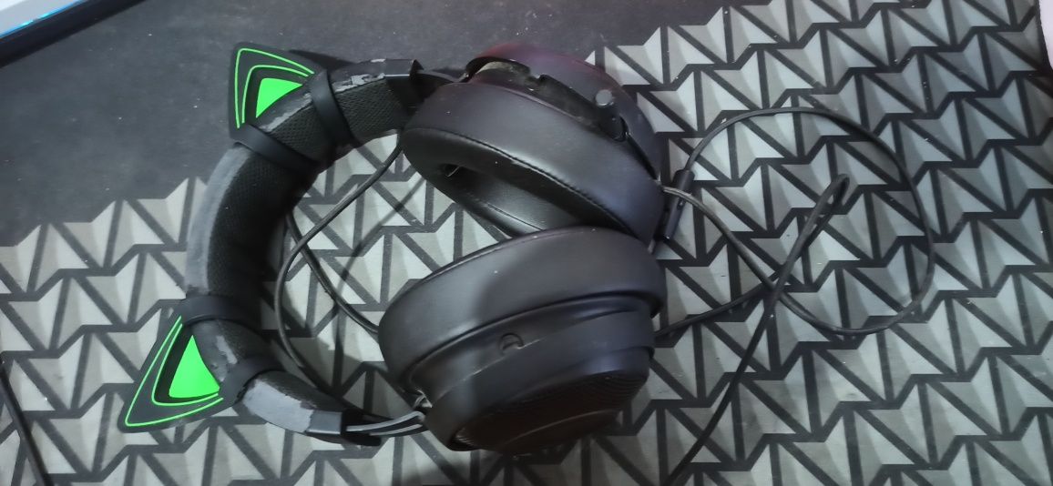 Headset Razer Kraken Pro V2 / Razer Kraken Kitty Ears Verdes