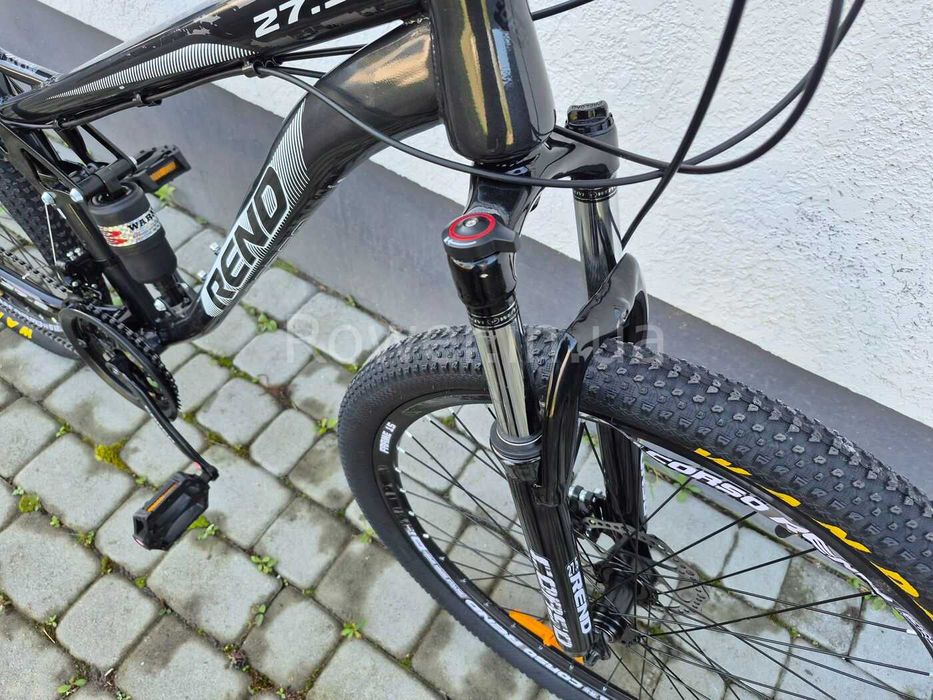 Велосипед S двопідвіс Corso Rend 27.5 RD-75590 рама-15" black