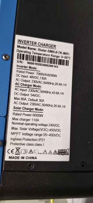 Акумулятори 48v Інвертор 6.2kWt  Monbat AGM