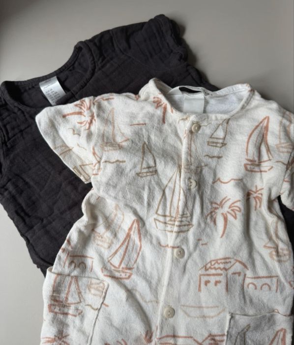 Zestaw letnich kombinezonów rozm. 68 H&M