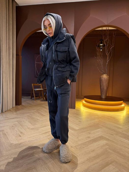 Костюм трійка з жилетом на флісі Лоро Pian