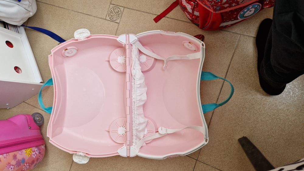 Чемодан детский на колесах Trunki Единорог розовый