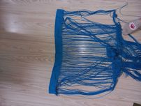 Firanka makaron 80x180 niebieska