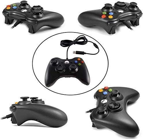 Kontroler przewodowy Diswoe Xbox 360 Gamepad do PC/Xbox 360