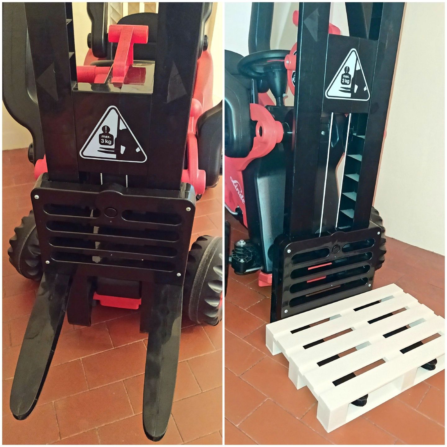 Empilhadora a pedais "Linde"