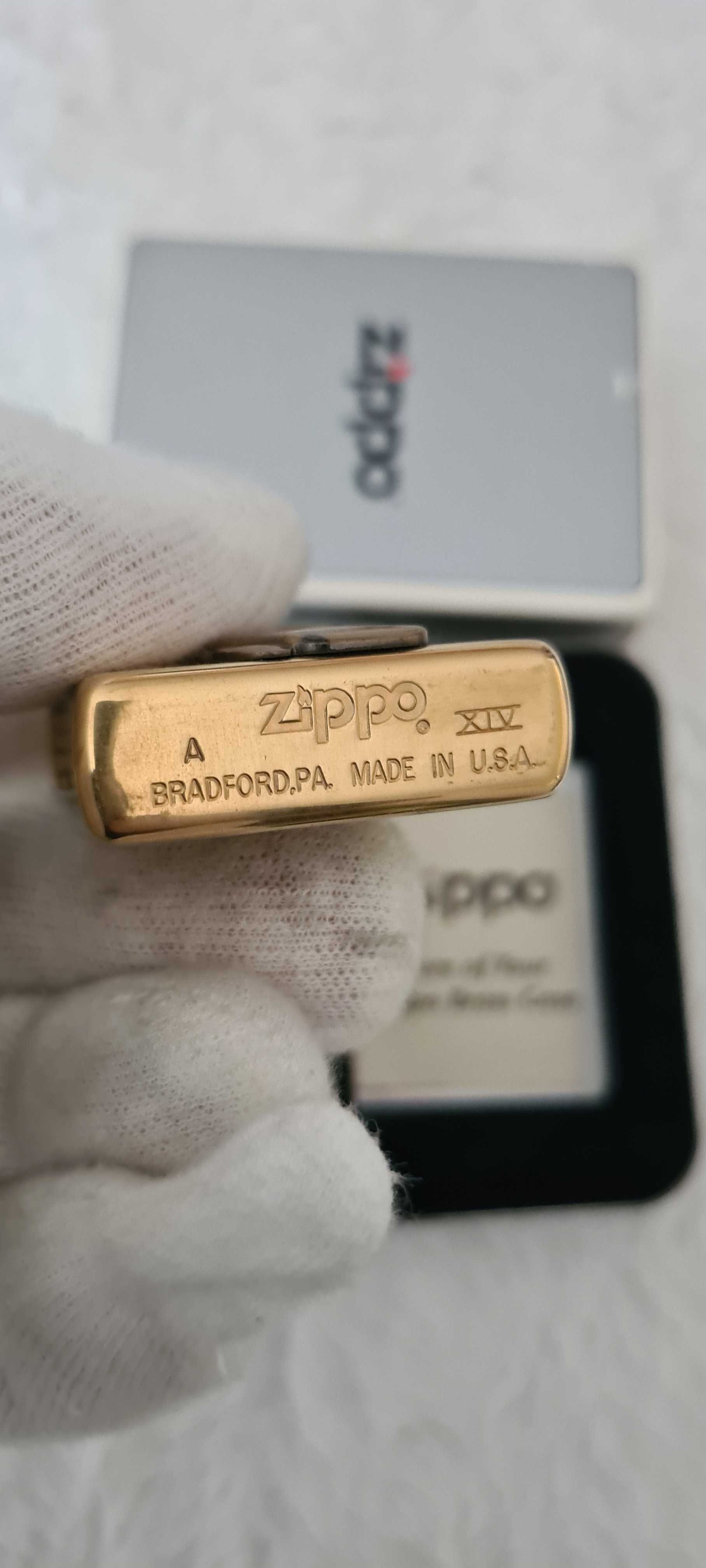 Zapalniczka Zippo Karty Brass 1998r. XIV. Nowa