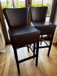 Krzesła barowe wysokie / hokery 2szt do renowacji