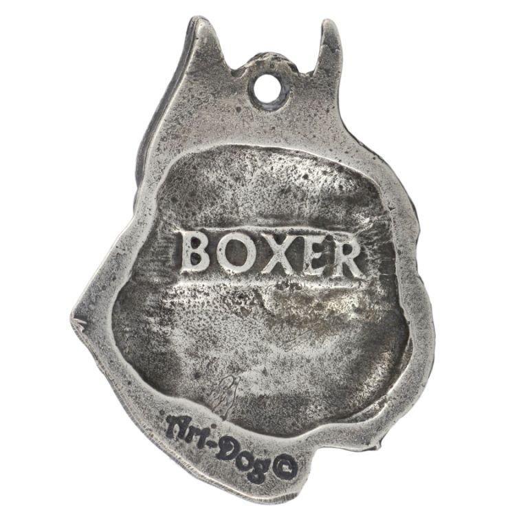 Bokser brelok do kluczy posrebrzany Art-Dog
