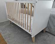 Cama / berço 3 em 1, 120x60 cm Zy Baby+ colchao ortopedico + edredão