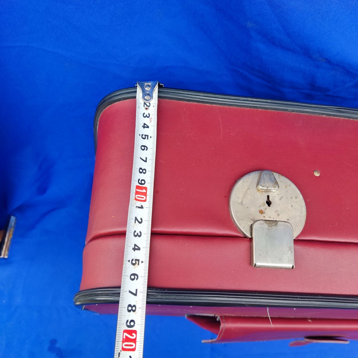 Большой советский дорожный чемодан СССР 17/47/67 см с ключем винтаж