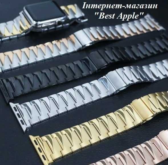 Сталевий блочний браслет, Link Stainless Steel Sawtooth для AppleWatch