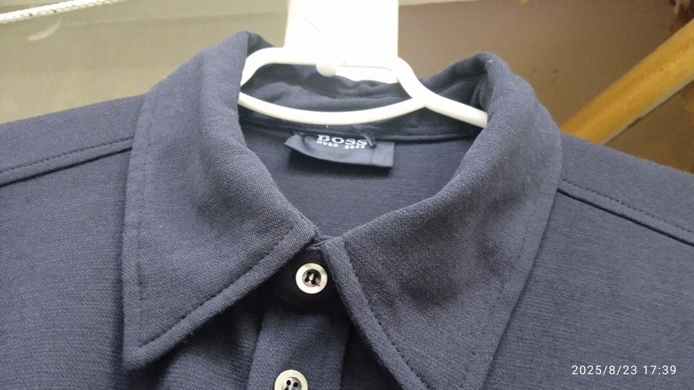 Рубашка-батник, чёрная "Hugo Boss"