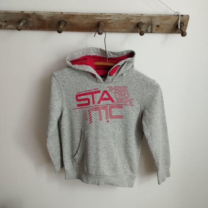 Szara bluza z kapturem George 116/122