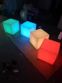 iluminação decorativa cubo led