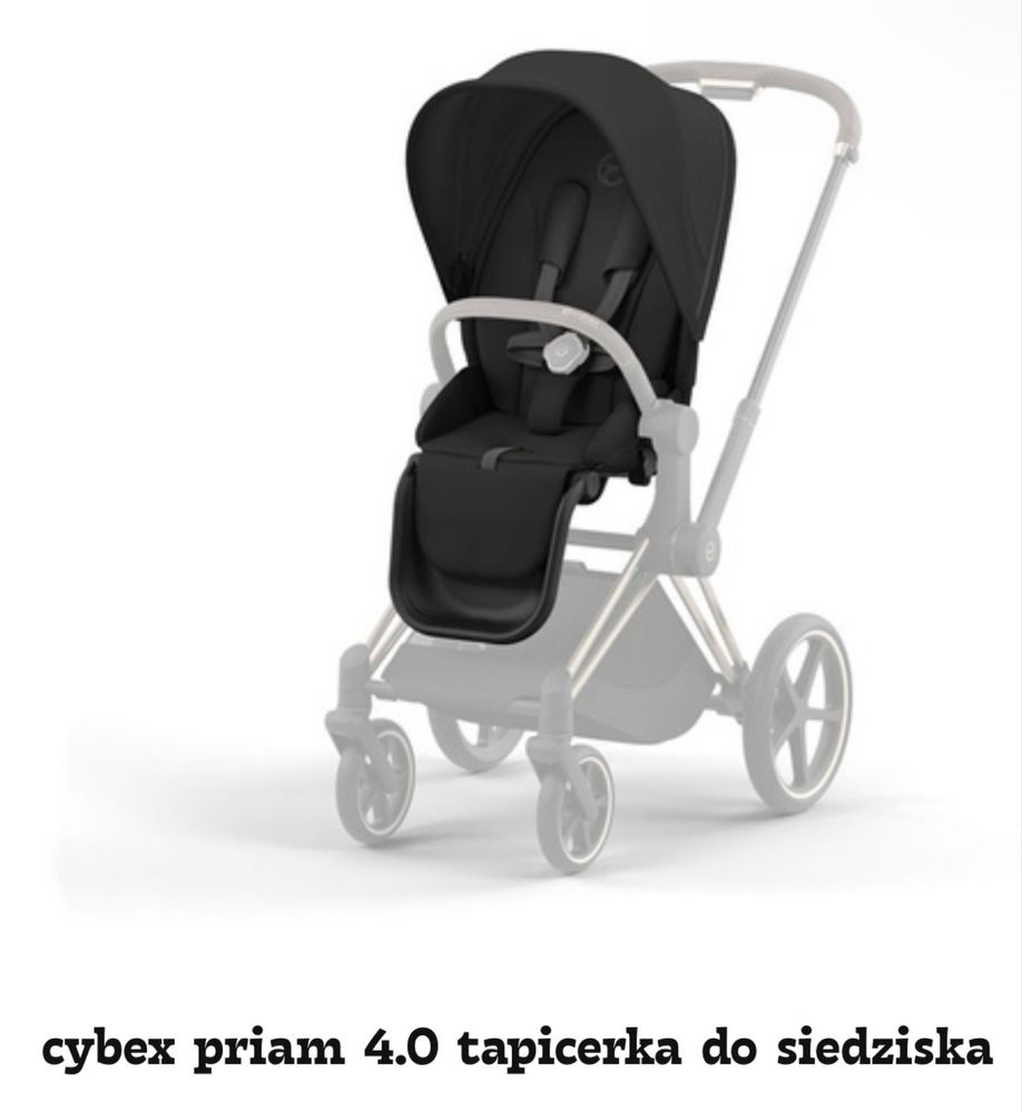 Cybex tapicerka NOWA sepia black priam 4.0