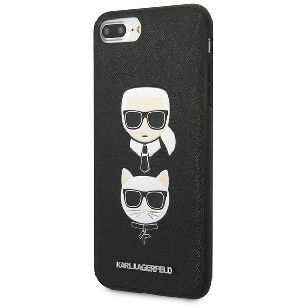 Pokrowiec na iPhone 7 Plus / 8 Plus Karl Lagerfeld Saffiano Black