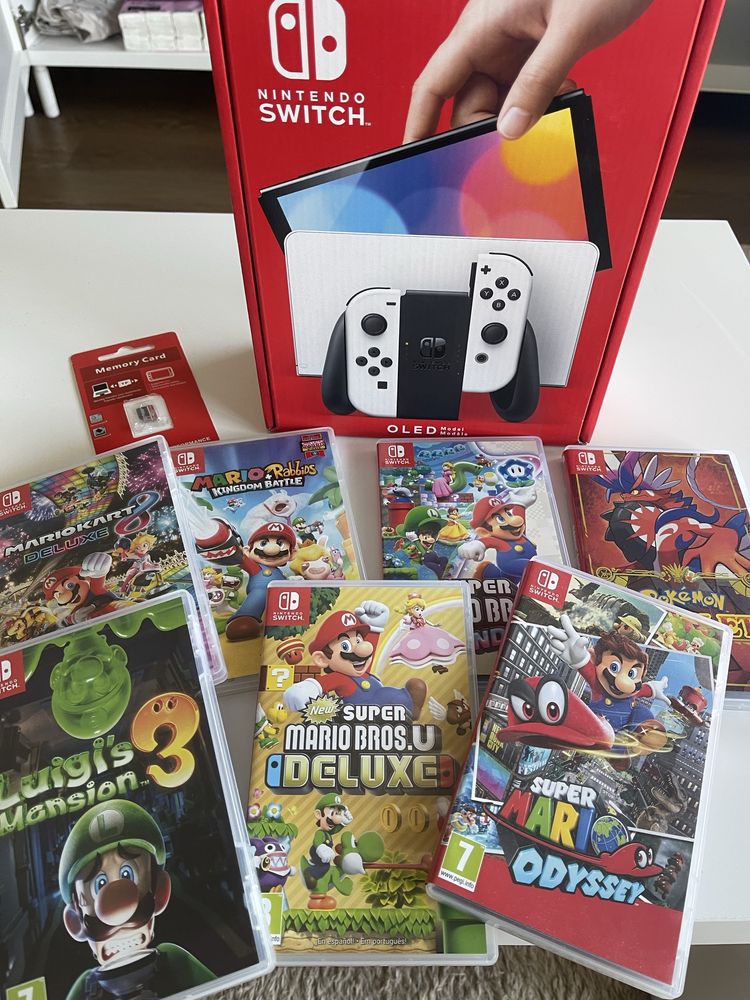 Nintendo Switch Oled com Jogos