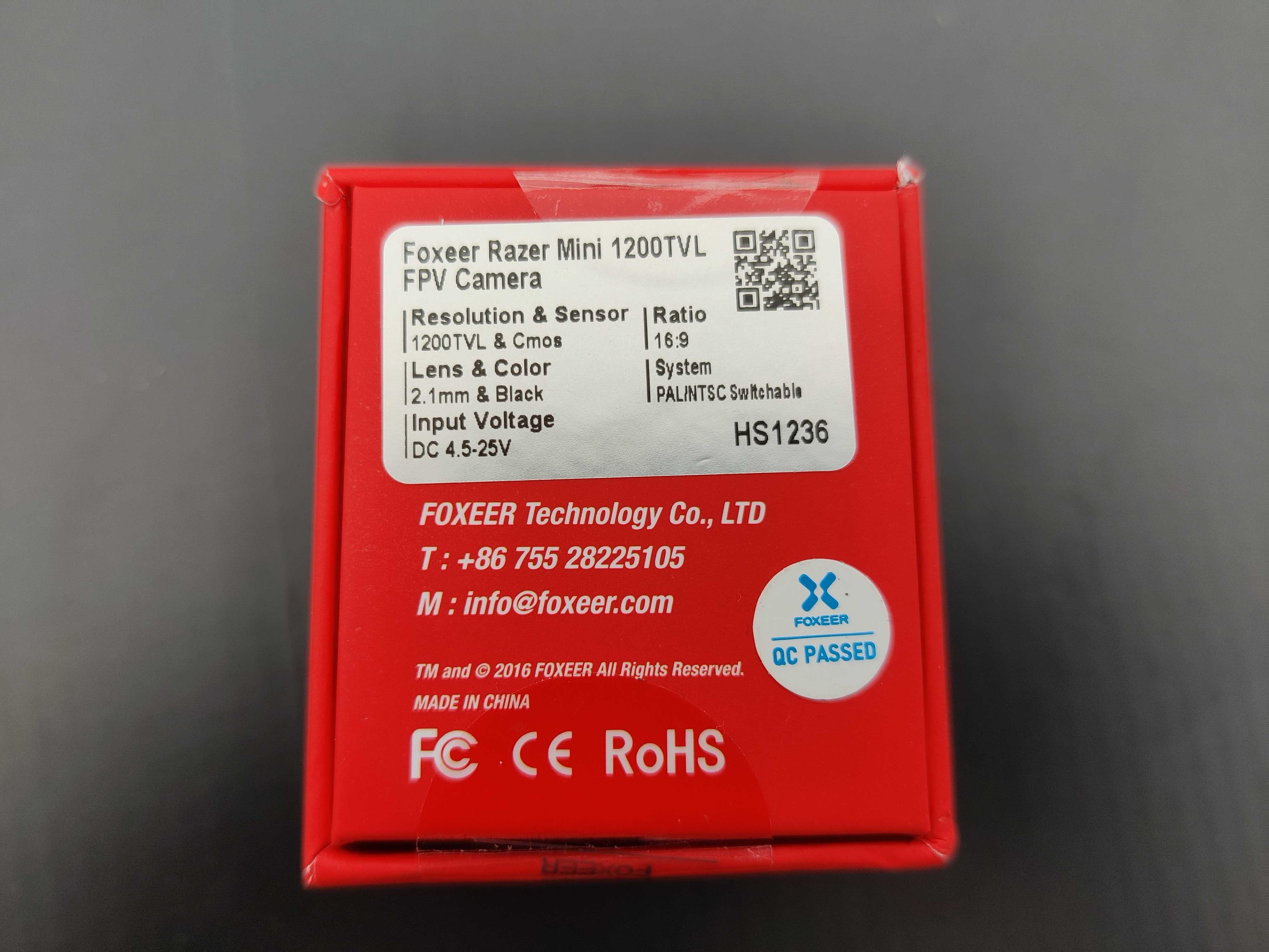 Екшн камера FPV Foxeer Razer Mini 1200TVL 1/3 CMOS 4:3/16:9 PAL/NTSC