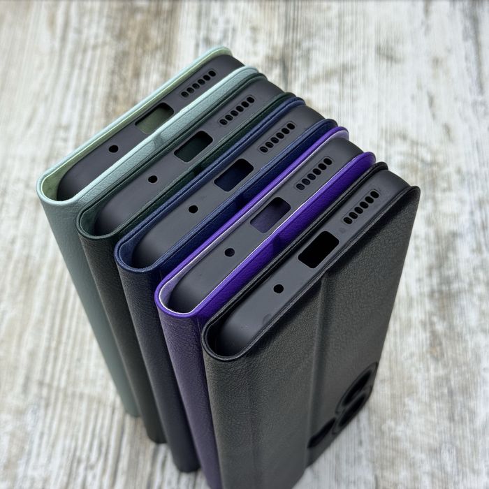Чехол книжка Leather Book на Xiaomi Redmi 13/ 12/ Note 14S и др. Чохол