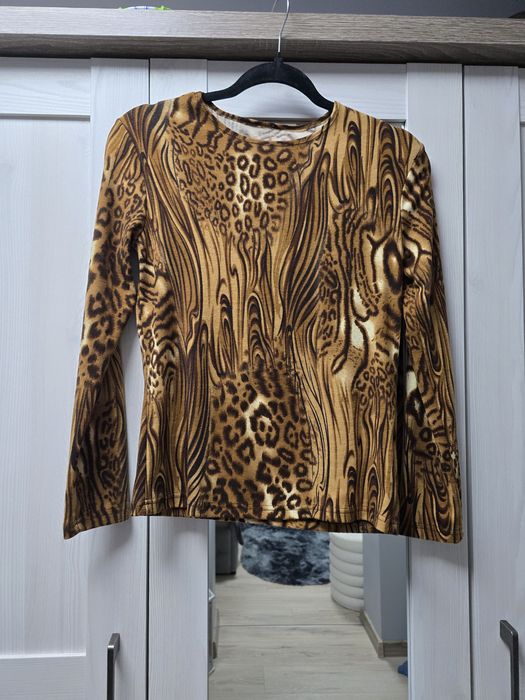 Sweterek cienki we wzór zwierzęcy rozm s/m