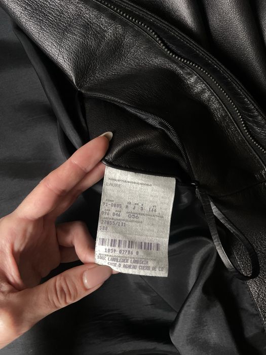 Шкіряна куртка Hugo Boss Laure зі шкіри ягняти