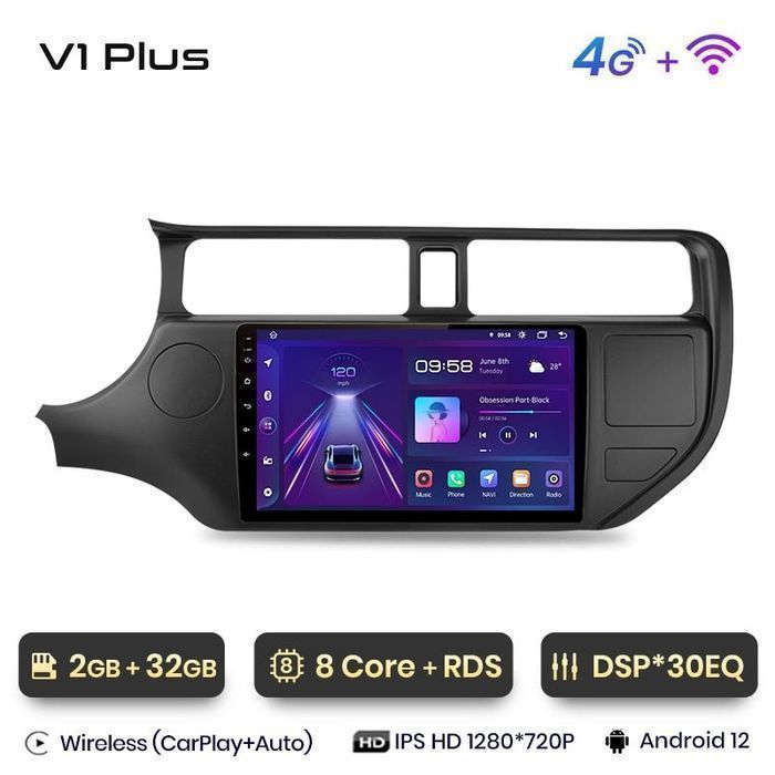 Nawigacja Radio KIA RIO 2011 - 2015 Android Auto Carplay 2GB plus