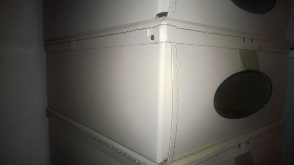 Conjunto de 2 caixas de arrumação IKEA em cartão branco