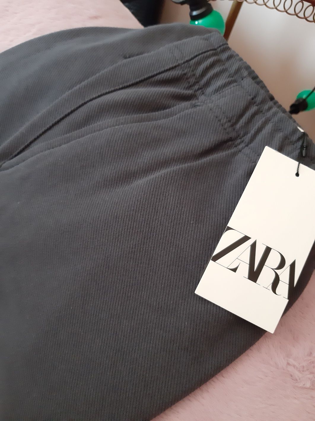 Spodnie joggery XL proste męskie klasyk szaro niebieskie spodenki tkma