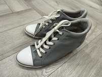 Buty sportowe na koturnie trampki szare logowane Calvin Klein 40