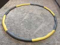 Hula Hoop 95 cm, szaro - żółty