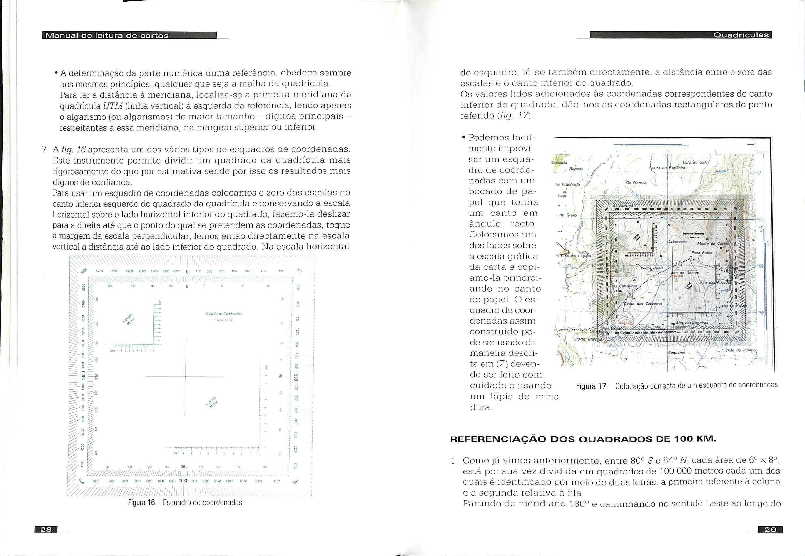 "Manual de leitura de Cartas" do Instit. Geográfico do Exército [Novo]