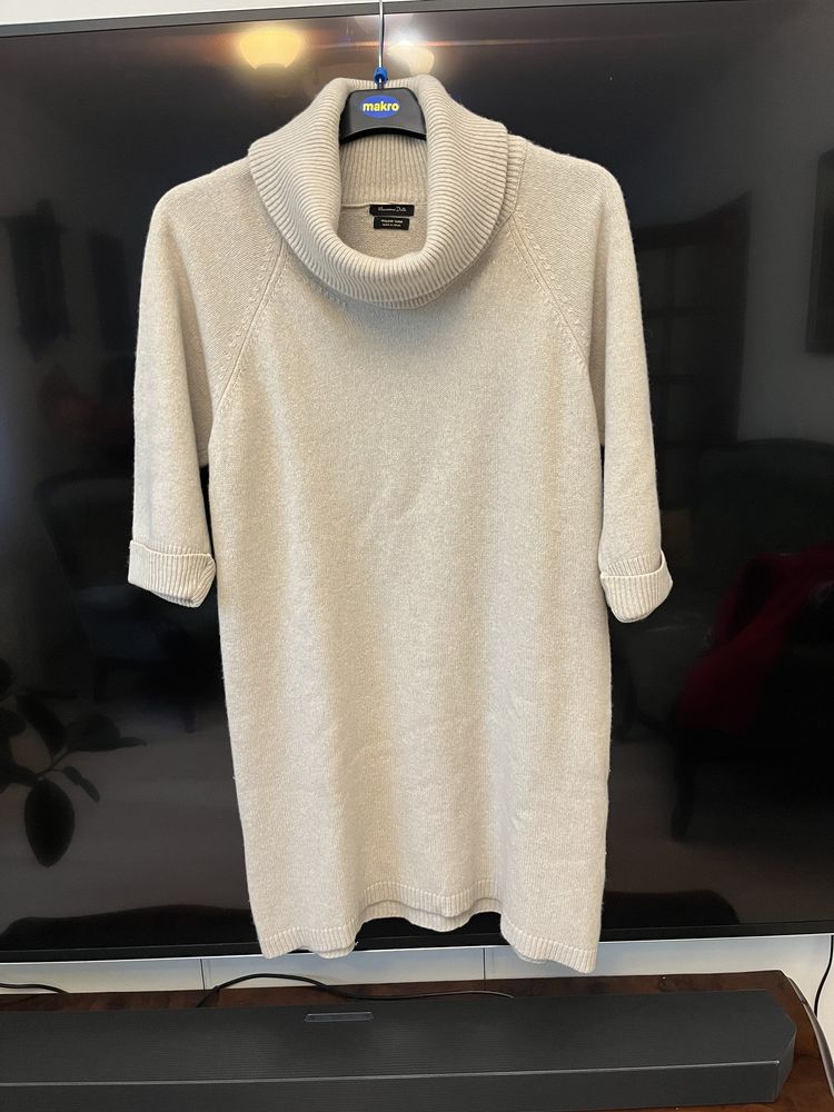 Sweter tunika sukienka Massimo Dutti