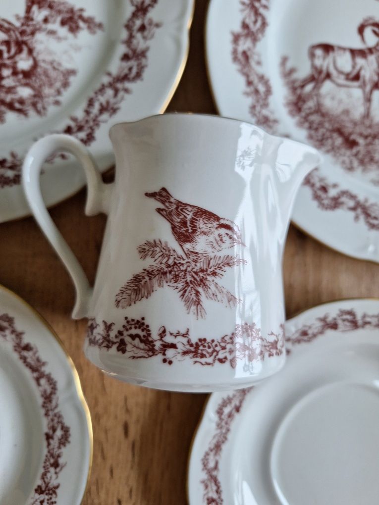 Porcelana z motywem zwierząt graf von henneberg ilmenau