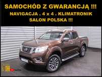 Nissan Navara 4 x 4 + Salon POLSKA + Navigacja + Klimatronik + Parktronik + Tempomat