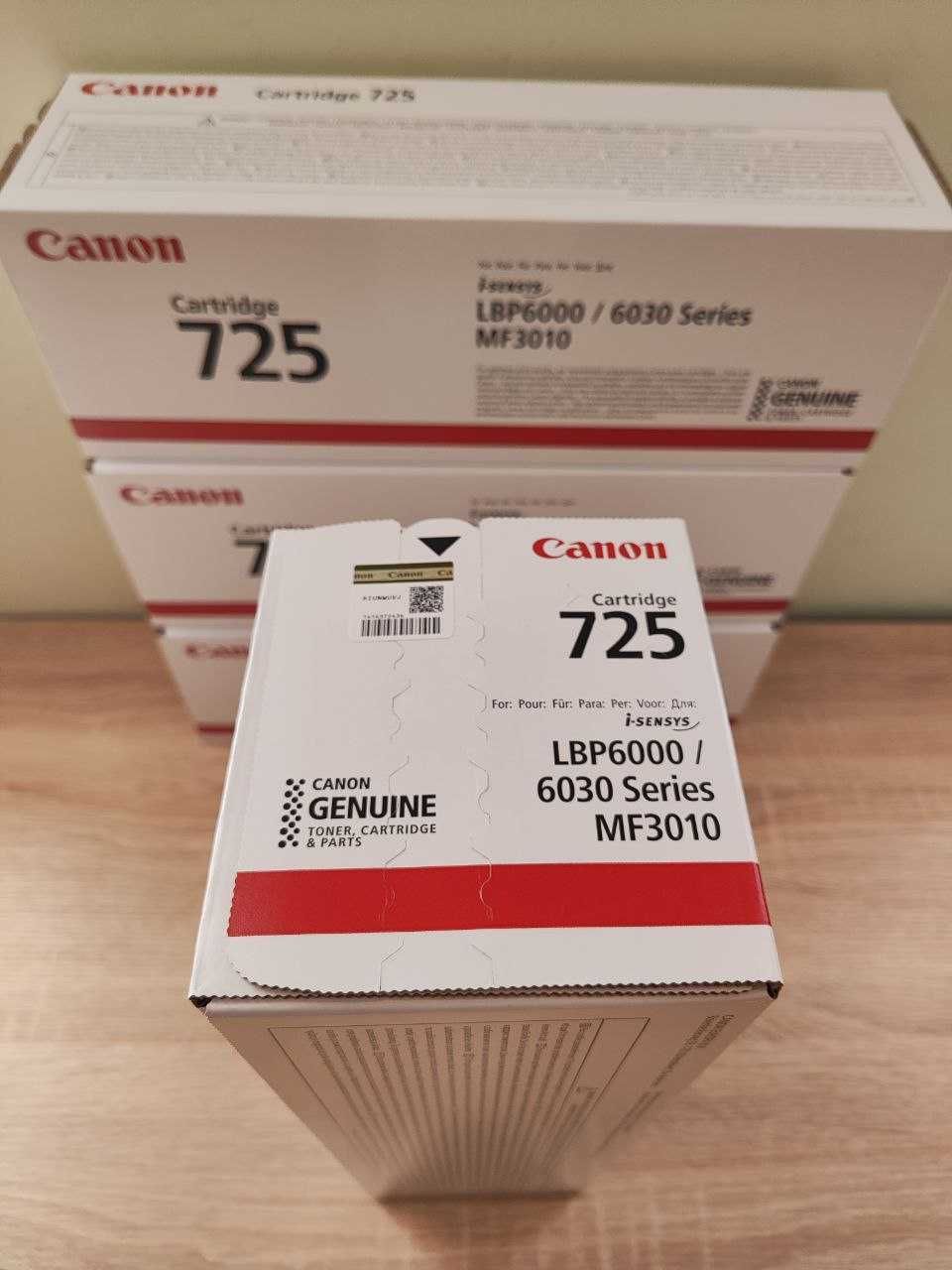 Картридж Canon 725 для принтерів та БФП (ОРИГІНАЛ Новий запакований)