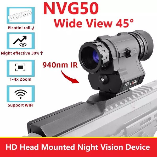 Прибор ночного видения NVG-50, 2.5k 45° Wi-Fi 940нм