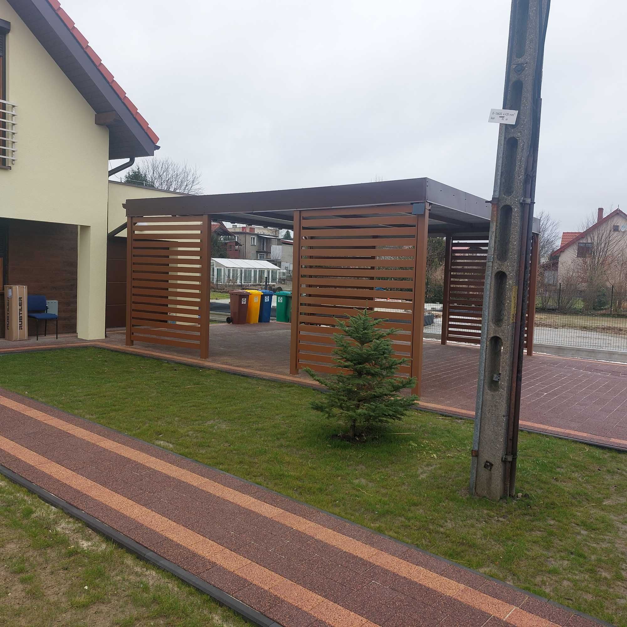 Carport  6 x 6,wiata samochodowa,wiata garażowa,konstrukcja stalowa