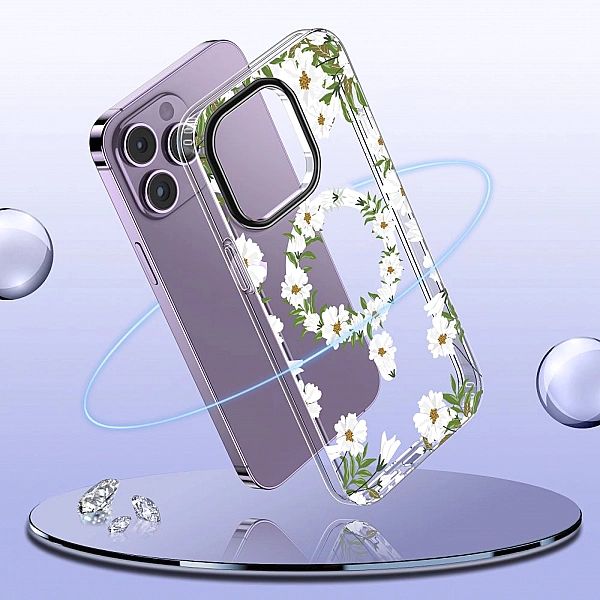 Tech-protect Magmood Magsafe Iphone 13 Pro White Daisy